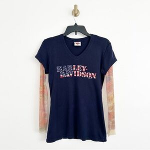 Harley Davidson San Antonio Tattoo Sleeve Tee T-Shirt